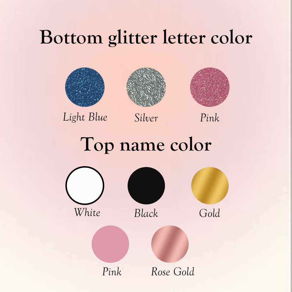 Custom Name Weekender Bag with Shoulder Strap, Glitter Initial Duffle Bag, Waterproof Travel Overnight Bag, Birthday/Back to School Gift for Women