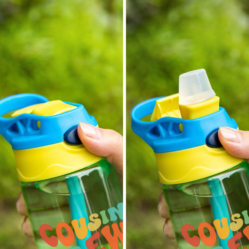 Custom Name Cousin Crew Kids Water Bottle, Perfect for Family Outings