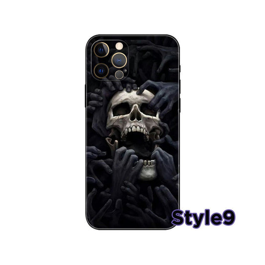 Skeleton Design iPhone Case,Multiple Styles Available,Halloween Vibes