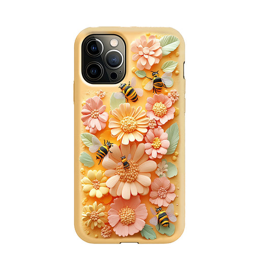 Floral and Honeycomb 3D Phone Case Collection,Multiple Styles for iPhone, Samsung Galaxy, Google Pixel