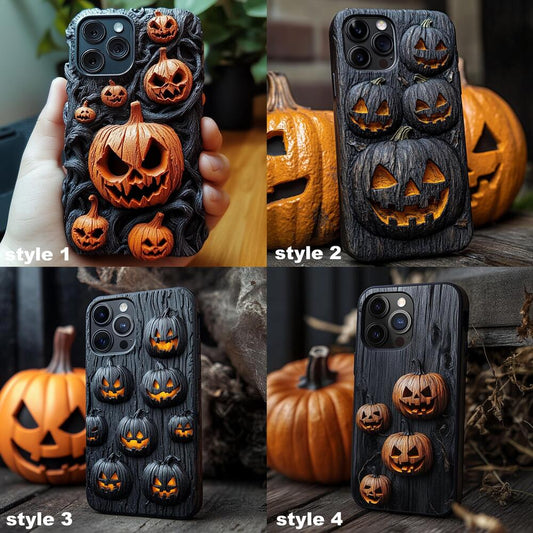 Spooky szn/Spooky Season Halloween Pumpkins Phone Case,Spooky Season Multiple Styles Available for iPhone, Samsung Galaxy, Google Pixel