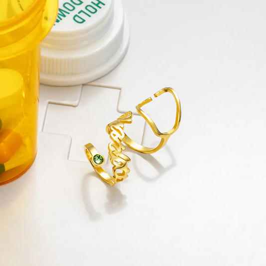 Personalized Stethoscope ID Tag with Birthstone & Name, Appreciation/Graduation Gift for Doctor/Nurse/Medical Students