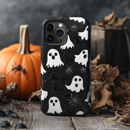 Spooky Season Halloween Ghost Phone Cases, Multiple Styles Available for iPhone, Samsung Galaxy, Google Pixel, Xiaomi