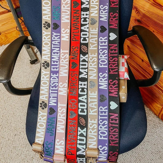 Teacher Crossbody Strap / Teacher Custom Gift / Teacher Badge Holder / Cell Phone Sling / Crossbody Phone Strap / Teacher Accessories