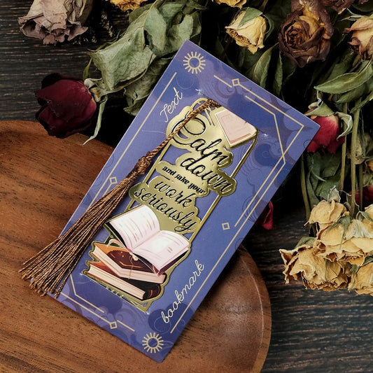 Luxury Metallic Motivational Bookmarks, Vintage Style with Tassel, Inspirational Gift for Book Lovers