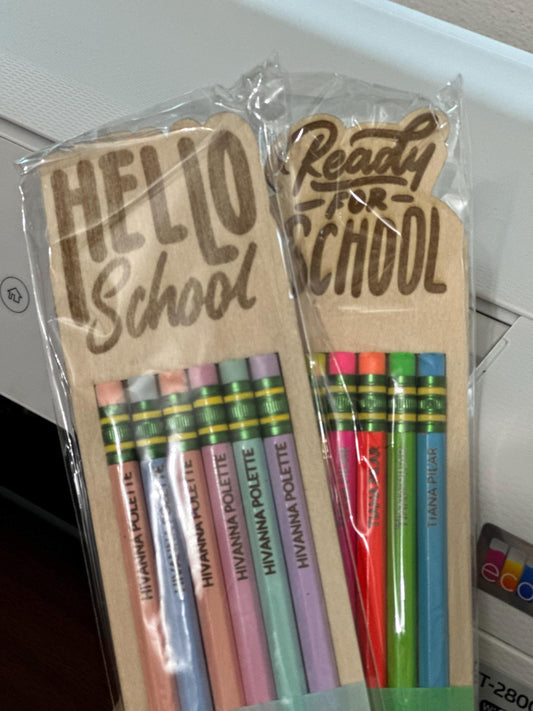 Personalized Pencils Gift Set, Ticonderoga Pencils, Pack Of 6, Engrave Your Name, Starting School Back to School Gift, School Supplies