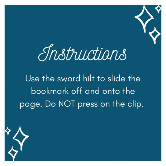 Sword Bookmarks with Clip, Sword Bookplates, Pack of Three or Four | Medieval Fantasy Blades and Daggers | Gifts for Him, Gift for Readers