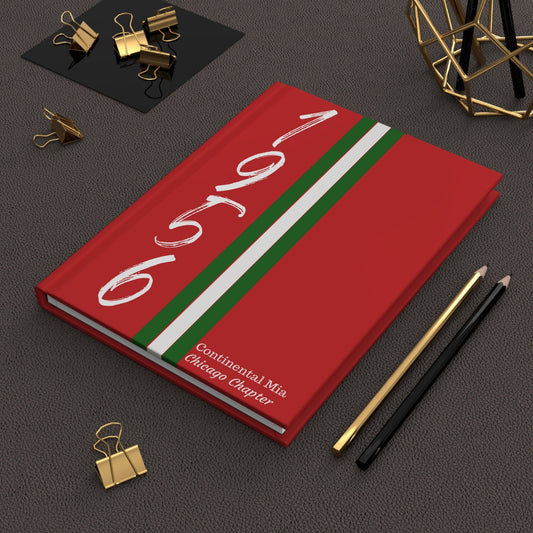 Personalized Continental Societies 1956 Jersey (Red Cover) Hardcover Journal Matte | Diary | 1956 | Sorority Gifts