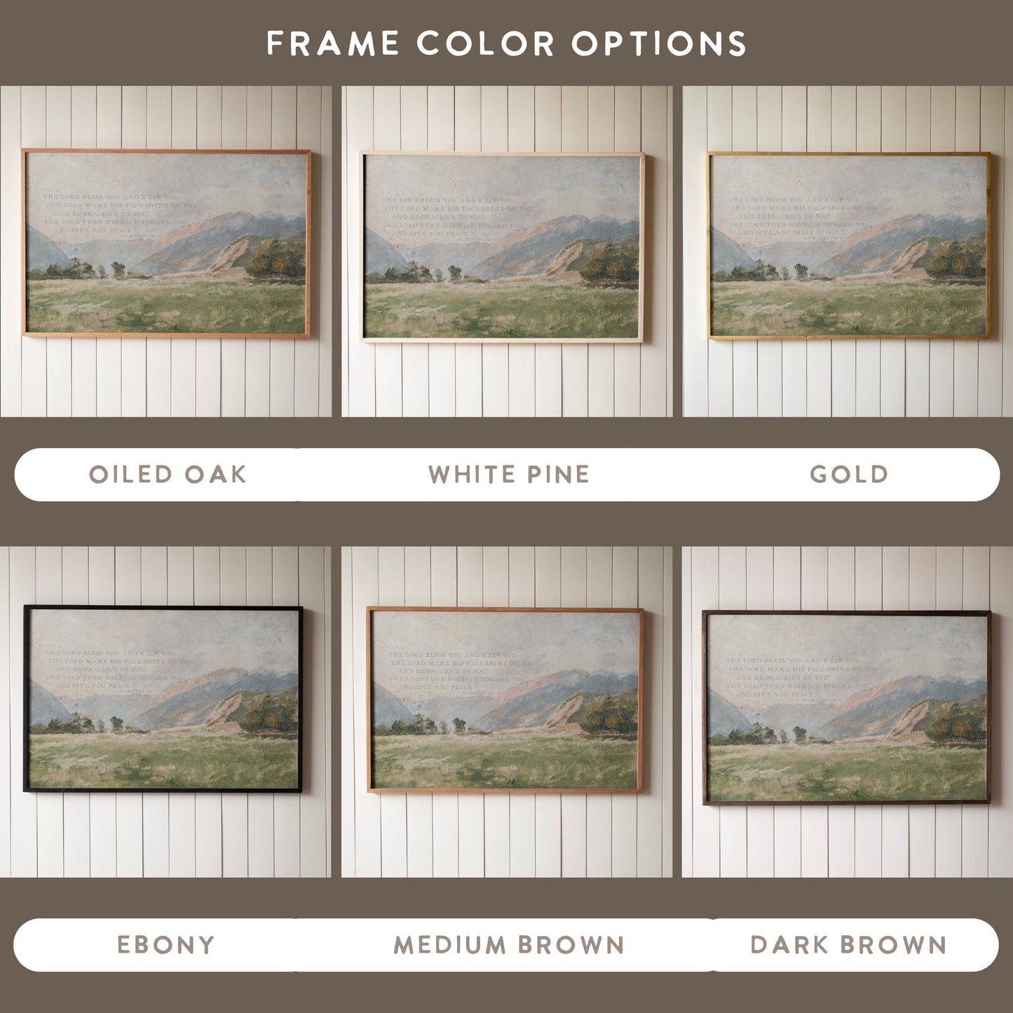 Christian Wall Art | Bible Verse Wall Art | May The Lord Bless You And Keep You | The Blessing Kari Jobe Canvas Wall Art Print | F570