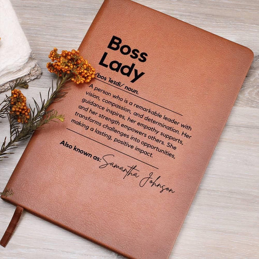 Personalized Boss Lady Journal Custom Gift for Boss female Boss Lady Journal Gift Keepsake for Boss Lady Boss Gift for Women Female Manager