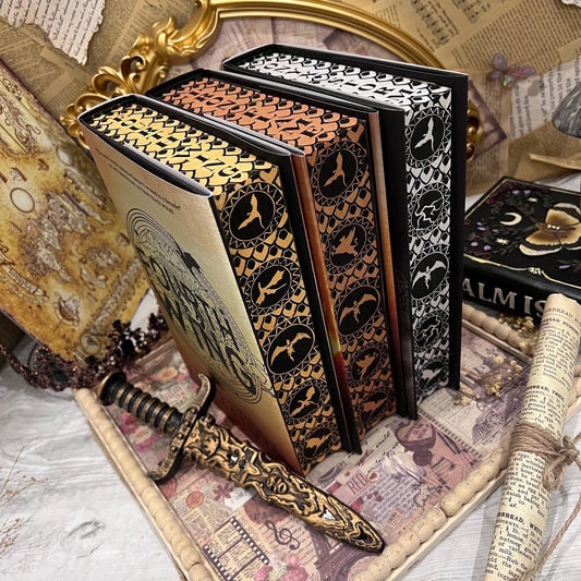 Fourth Wing or Iron Flame or Onyx Storm | Rebecca Yarros | Custom | Stenciled Painted Edges | Bookish Stickers and Bookmark included |