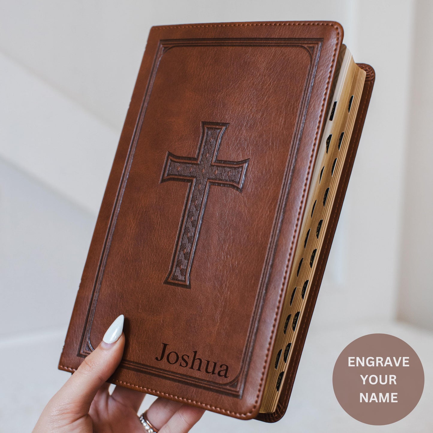 Custom Engraved Bible Personalized Christian Gift for Baptism Custom Name Engraved KJV Bible for Men Gift for Confirmation Bible Custom KJV