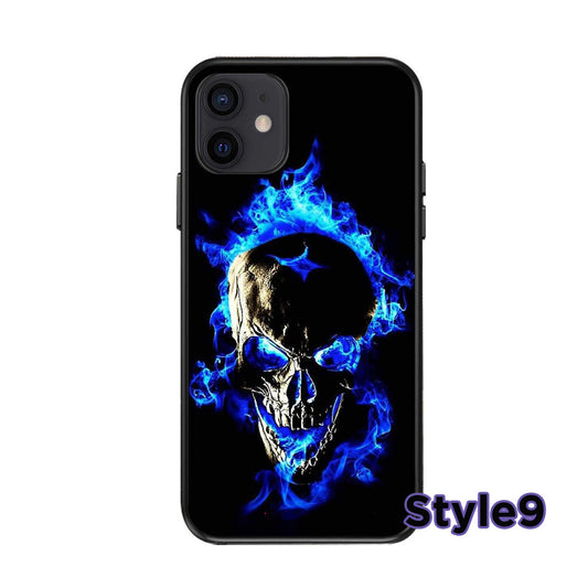 Skeleton Skull Design Phone Case,Multiple Styles Available,Halloween Vibes,iPhone, Pixel, Samsung