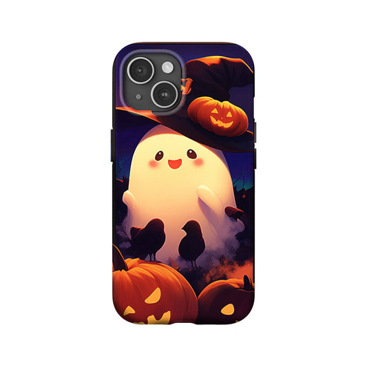 Halloween Ghosts and Pumpkins Phone Case, Playful Design ,iPhone, Pixel, Samsung