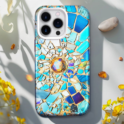 3d Stained Glass Mosaic Phone Case, Multiple Styles Available for iPhone, Samsung Galaxy, Google Pixel