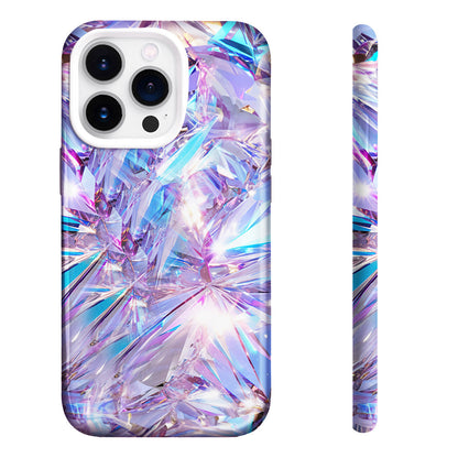 3D Pink Mosaic Glass Texture Phone Case，Stunning Design for iPhone, Samsung Galaxy, Google Pixel