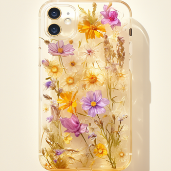 Handcrafted Resin Pressed Flower DIY Phone Case for iPhone, Samsung Galaxy, Google Pixel