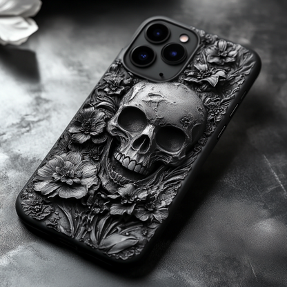 3D Gothic Skull Phone Case Collection,Multiple Styles for iPhone, Samsung Galaxy, Google Pixel