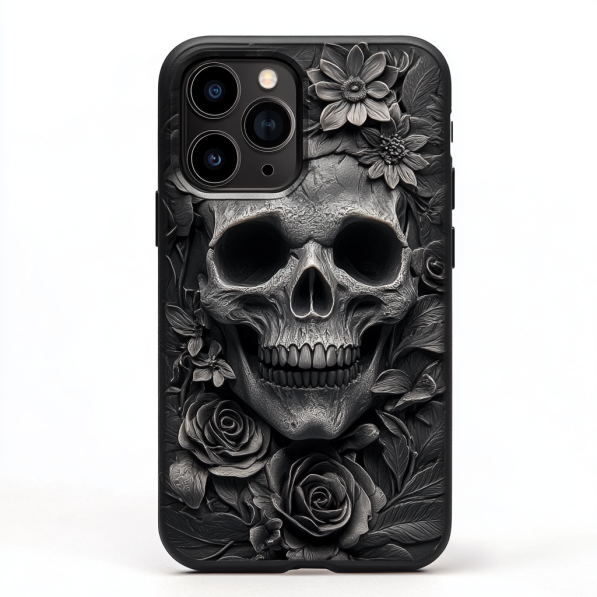 3D Gothic Skull Phone Case Collection,Multiple Styles for iPhone, Samsung Galaxy, Google Pixel