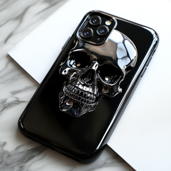 3D Gothic Skull Phone Case Collection,Multiple Styles for iPhone, Samsung Galaxy, Google Pixel