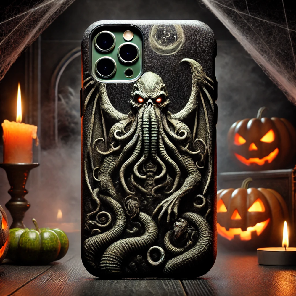 Cthulhu Eye 3D Relief Phone Case, Multiple Designs Available, Horror Tentacle and Evil Eye Patterns for iPhone, Samsung Galaxy