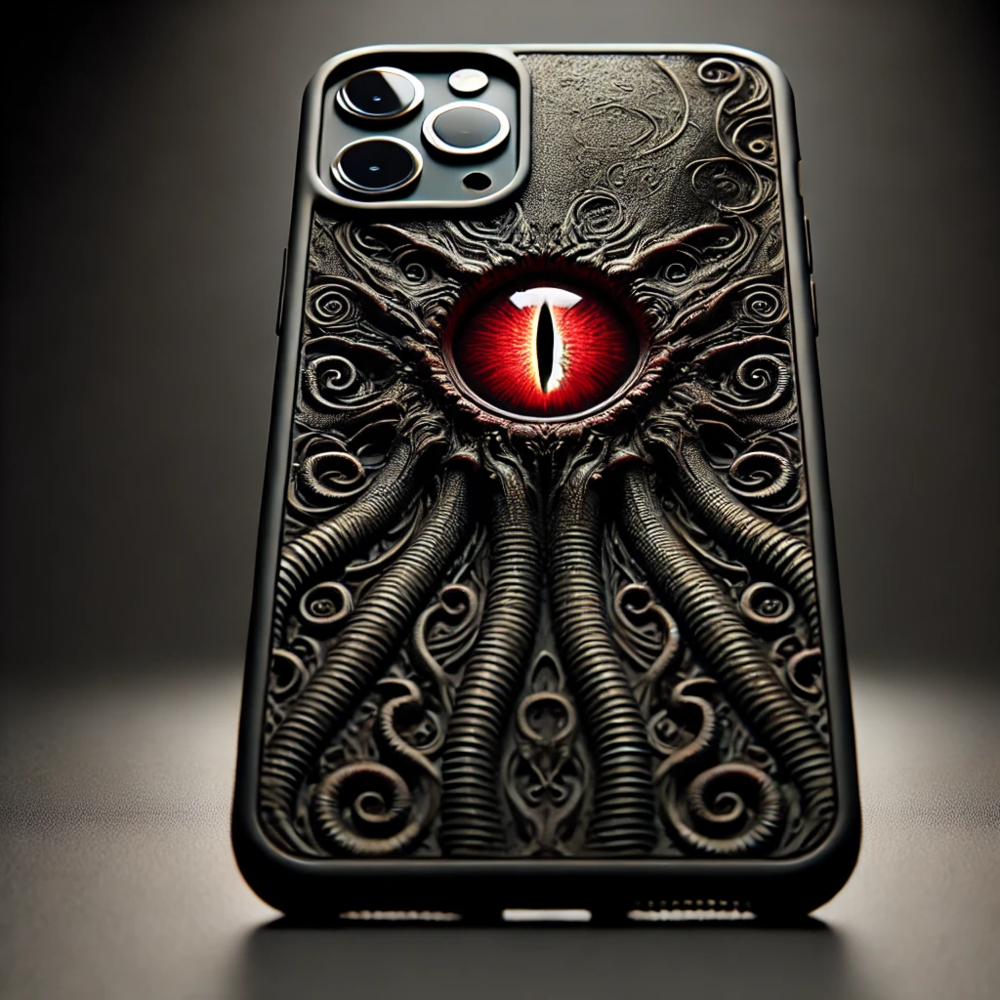 Cthulhu Eye 3D Relief Phone Case, Multiple Designs Available, Horror Tentacle and Evil Eye Patterns for iPhone, Samsung Galaxy