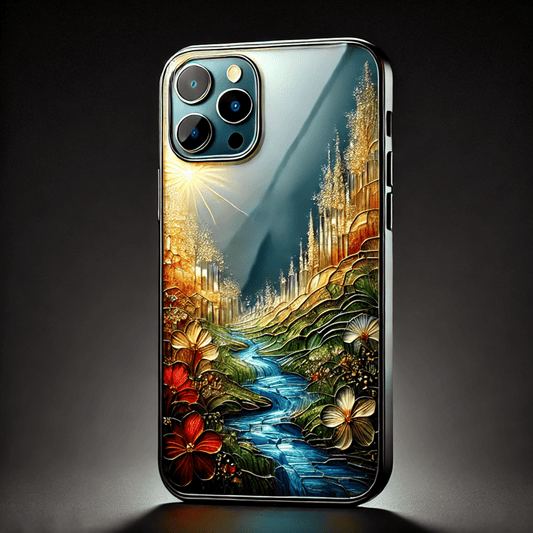 Glass Art Style Phone Case,Elegant and Artistic Design, Multiple Styles Available for iPhone, Samsung Galaxy, Google Pixel, Xiaomi