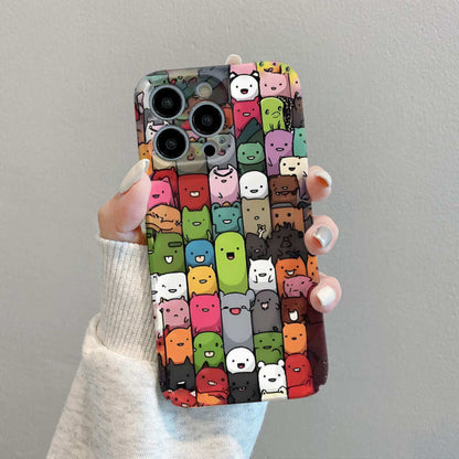 Colorful Cartoon Animal Print Phone Case,Cute and Fun Design For iPhone, Samsung Galaxy, Google Pixel, Xiaomi