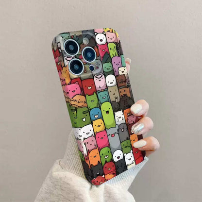 Colorful Cartoon Animal Print Phone Case,Cute and Fun Design For iPhone, Samsung Galaxy, Google Pixel, Xiaomi