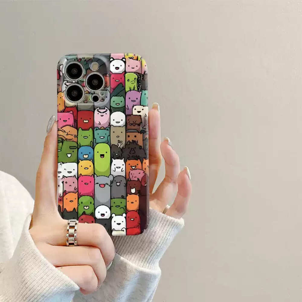 Colorful Cartoon Animal Print Phone Case,Cute and Fun Design For iPhone, Samsung Galaxy, Google Pixel, Xiaomi