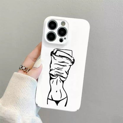 Creative Fitness Curve Phone Case，Stylish Protective Cover for Active Lifestyles For iPhone, Samsung Galaxy, Google Pixel, Xiaomi