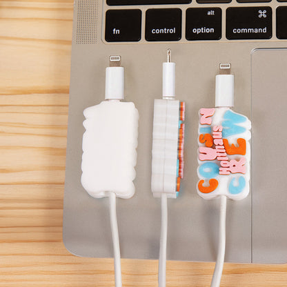 Personalized Family Bond Data Cable, Durable Cousin Crew Data Cable, Custom Data Cord for Family, Cute 3D Letter Cable Protector