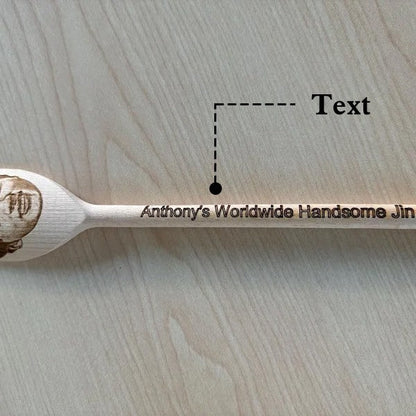 Have ANY FACE Engraved on a Spoon! Fun, unique and quirky gift! Stocking Filler, Secret Santa! Mother's / Father's Day, Milestone Birthday!