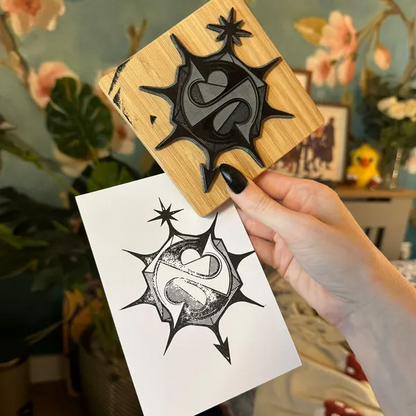 Custom Logo Wood Stamp for Business, Coffee Cup Stamp, Wedding Stamp with Ink Pad, Small Business Rubber Stamps, Kraft Paper Bag Branding, Small & Large Stamps for Mailers