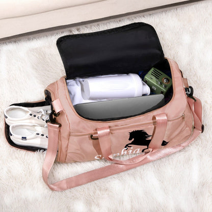 Personalized Horse Riding Bag for Women, Sports Equipment Bag, Girls Travel Duffel Bag, Horse Grooming Bag, Mountain Bicycle/Bike Accessories