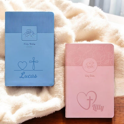 Custom Baby Bible NIV, Personalized Kids Bible, Religious Keepsake for Kids, Baptism Gifts, First Easter Gift Baby Girl Baby Boy Name Bible