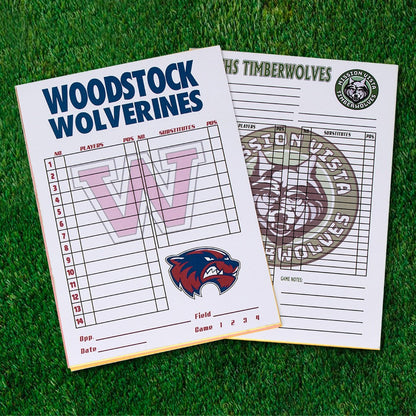 Custom Lineup Cards Baseball or Softball - 4 Part Carbonless