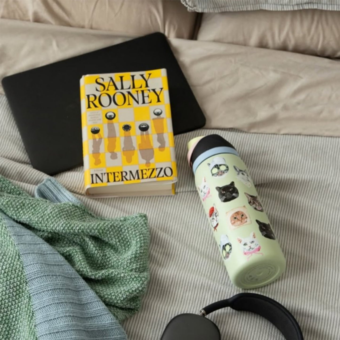 Cat Collage Water Bottle