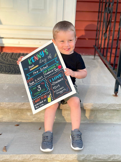 First Day of School Sign reusable, Back to School Chalkboard Sign, Milestone Chalkboard, 1st day of school sign, Last day of school sign