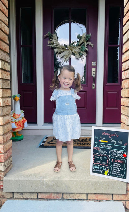 First Day of School Sign reusable, Back to School Chalkboard Sign, Milestone Chalkboard, 1st day of school sign, Last day of school sign