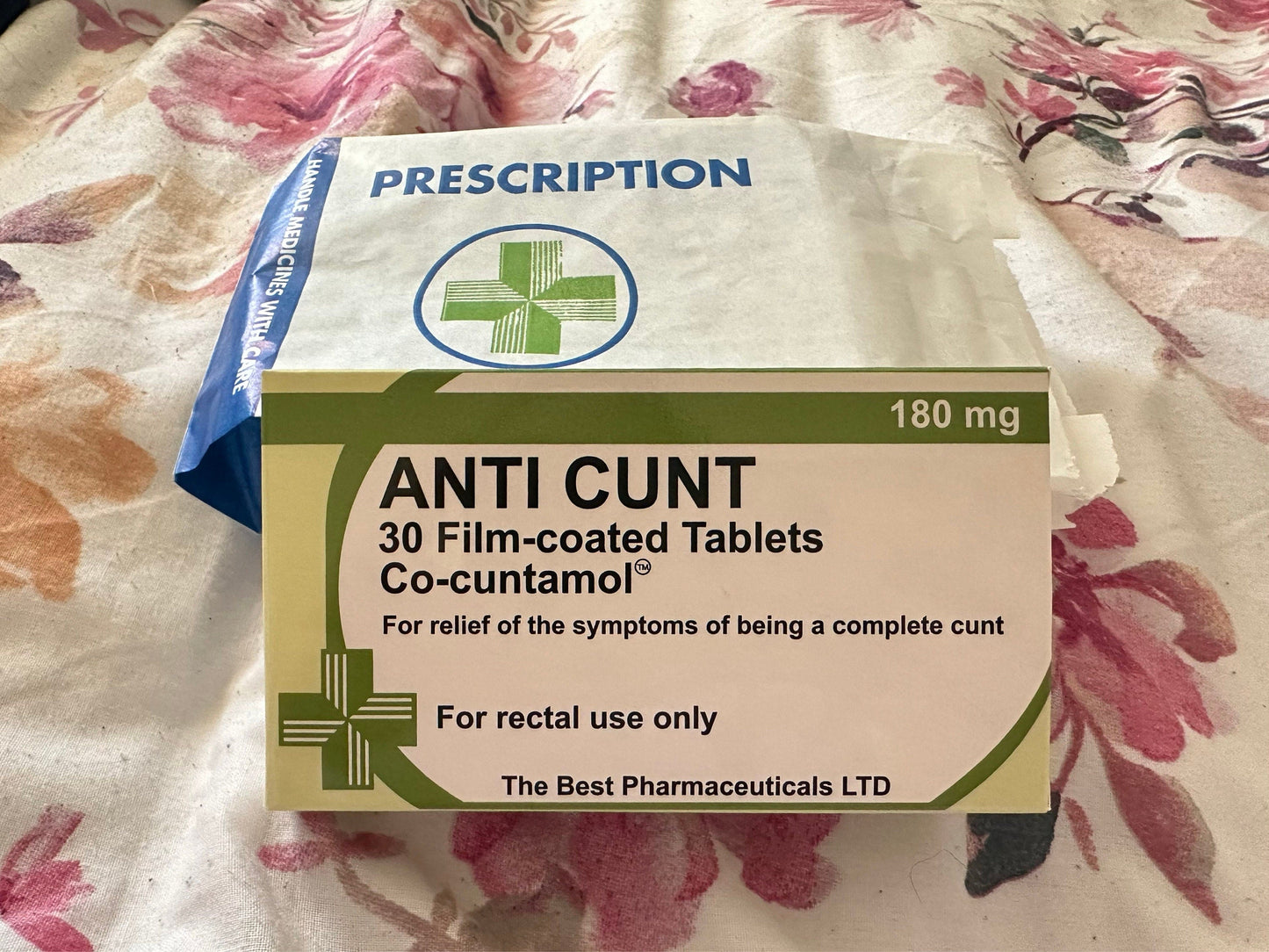 (Sets of 2) Novelty Joke Pill Tablet Box - Fun Rude Xmas/Birthday Gift - Funny Prank Present