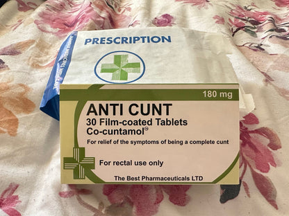 (Sets of 2) Novelty Joke Pill Tablet Box - Fun Rude Xmas/Birthday Gift - Funny Prank Present