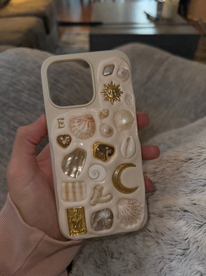 Celestial Shell Stone Mosaic Decoden Phone Case