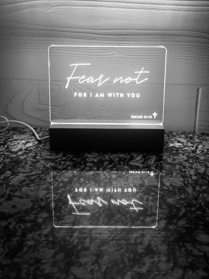 Bible Verse LED Light • Custom LED Night Light • Favorite Bible Verse • LED Frame • New Home Gift • Christmas Gift Christian • BVL01