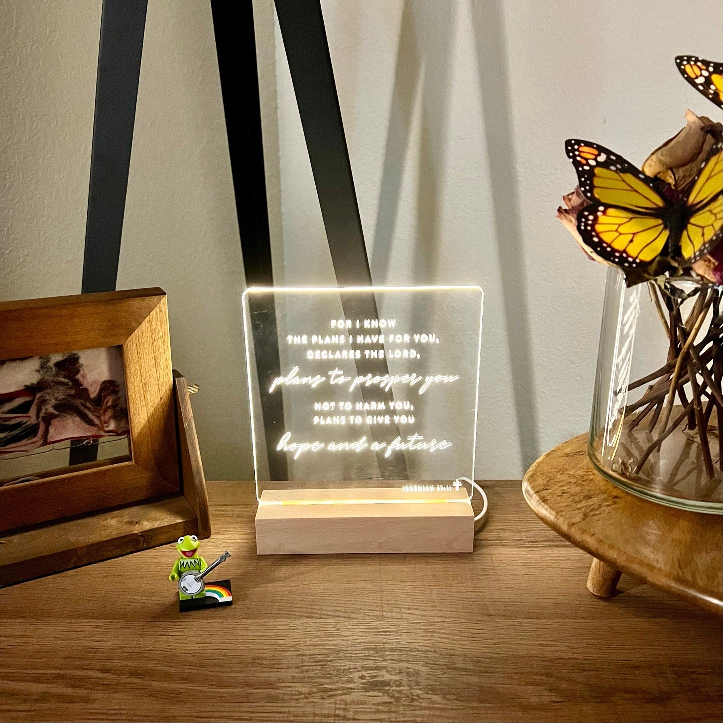 Bible Verse LED Light • Custom LED Night Light • Favorite Bible Verse • LED Frame • New Home Gift • Christmas Gift Christian • BVL01