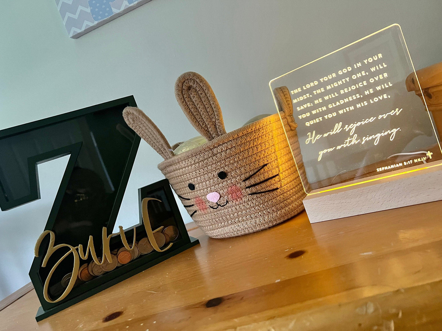 Bible Verse LED Light • Custom LED Night Light • Favorite Bible Verse • LED Frame • New Home Gift • Christmas Gift Christian • BVL01