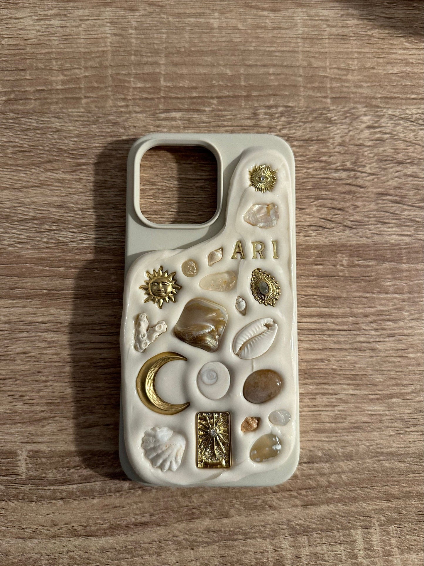 Celestial Shell Stone Mosaic Decoden Phone Case