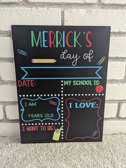 First Day of School Sign reusable, Back to School Chalkboard Sign, Milestone Chalkboard, 1st day of school sign, Last day of school sign