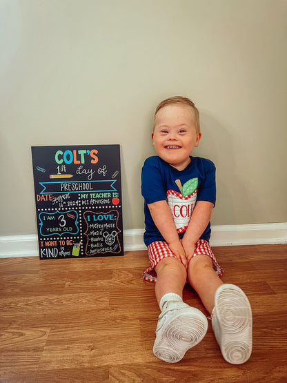 First Day of School Sign reusable, Back to School Chalkboard Sign, Milestone Chalkboard, 1st day of school sign, Last day of school sign