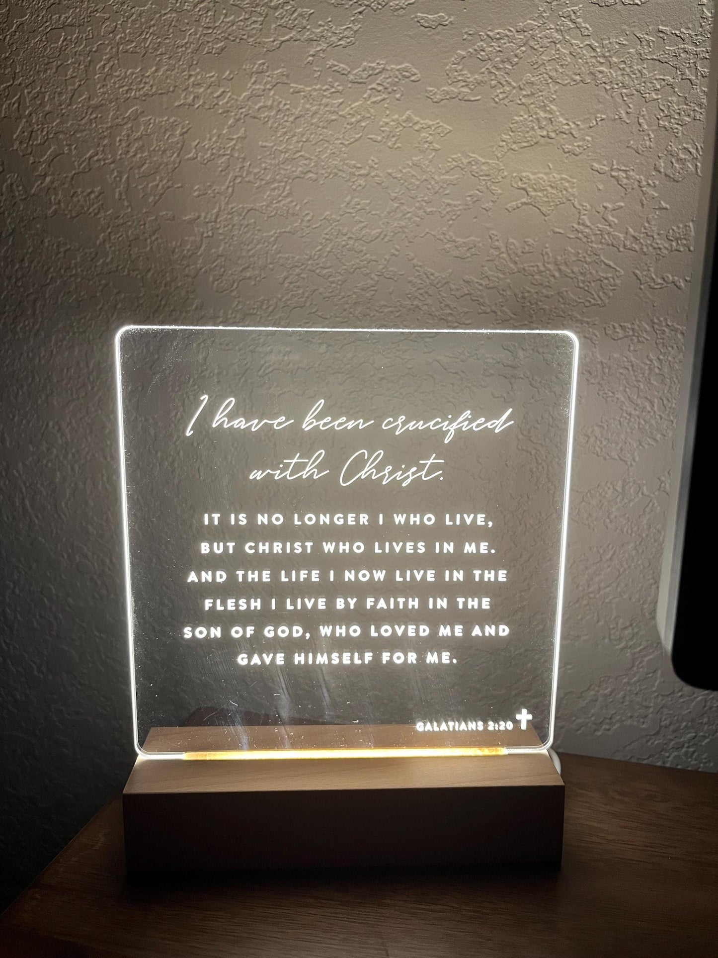 Bible Verse LED Light • Custom LED Night Light • Favorite Bible Verse • LED Frame • New Home Gift • Christmas Gift Christian • BVL01